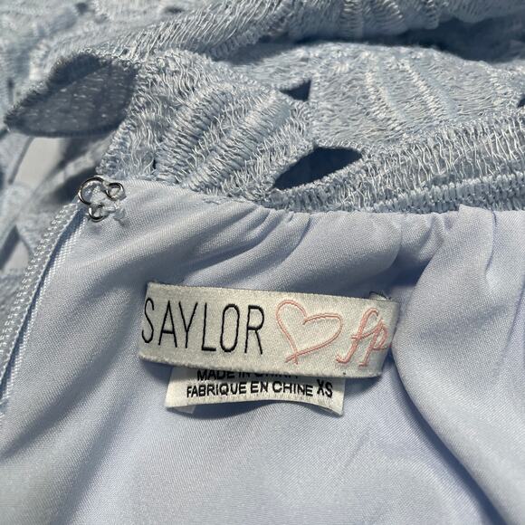 Saylor Free People Dress Womens Extra Small Melody Madi Delicate Floral Lace - Picture 3 of 16